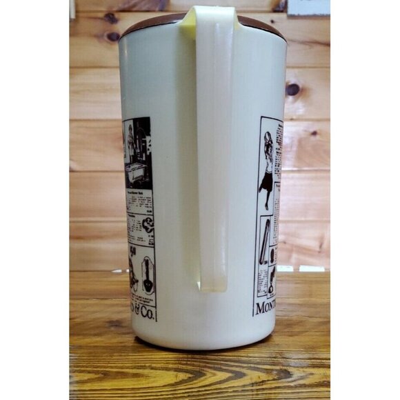 Vintage Montgomery Ward & Co. Tan and Brown 2 Quart Pitcher Advertising Catalog - Picture 2 of 13